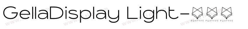 GellaDisplay Light字体转换
